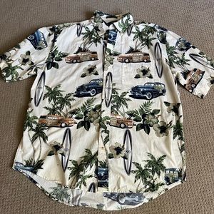 wrinkle resistant tropical shirt size L